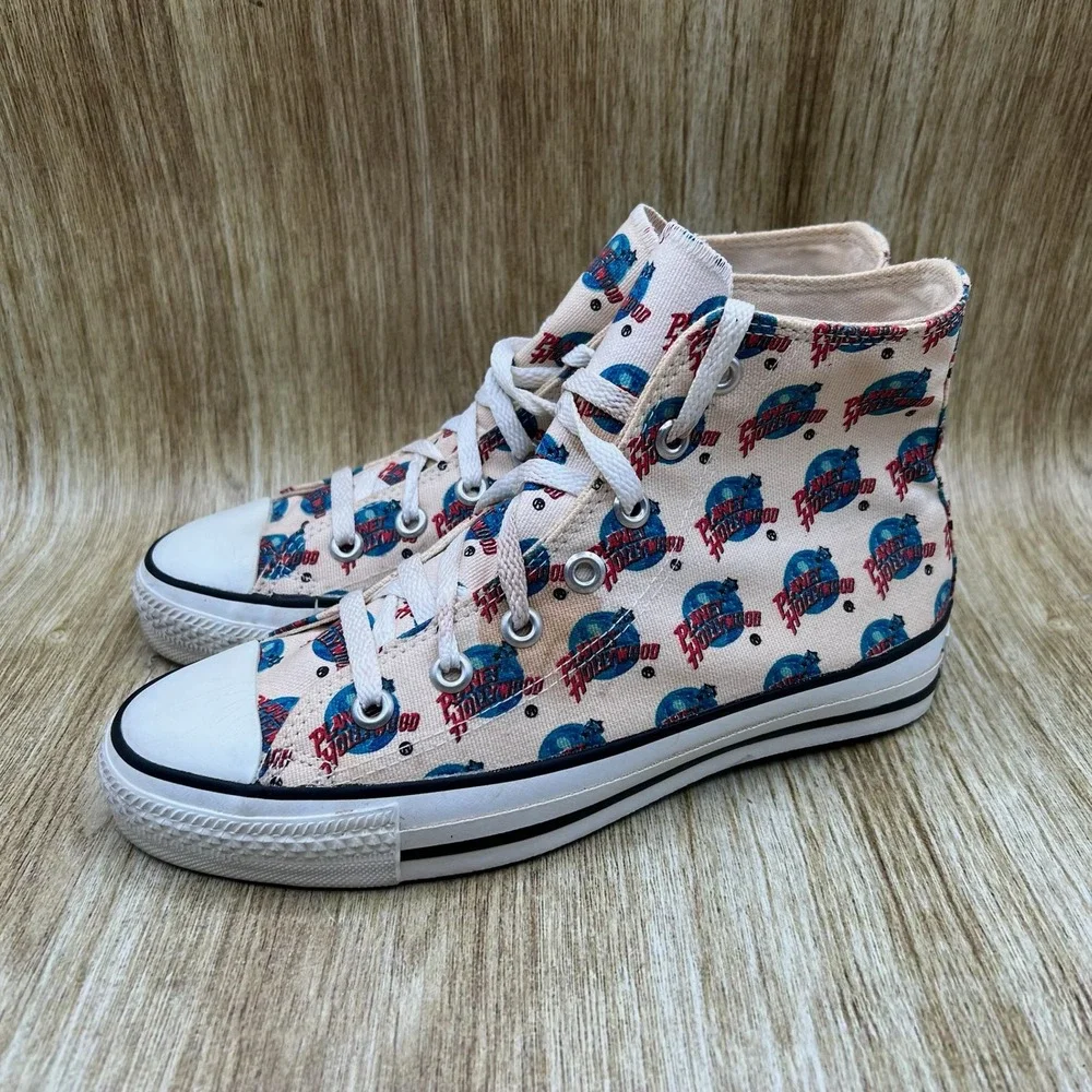Converse All Star Planet Hollywood Mens Size 5.5 Womens 7.5 High Top Made In USA - Picture 3 of 10